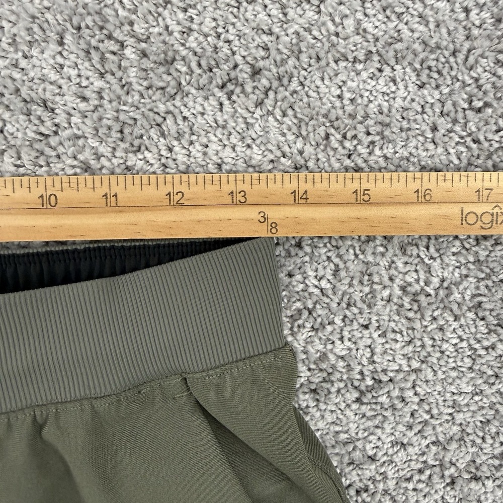 Lululemon ABC Jogger Shorter Warpstreme Men S Army Green Stretch Drawstring - Picture 3 of 8